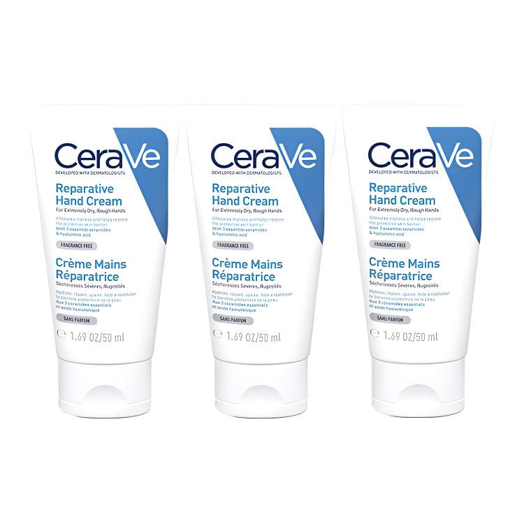 

Увлажняющий восстанавливающий крем для рук ароматный питательный восстанавливающий увлажняющий 50мл/50мл*3 CeraVe