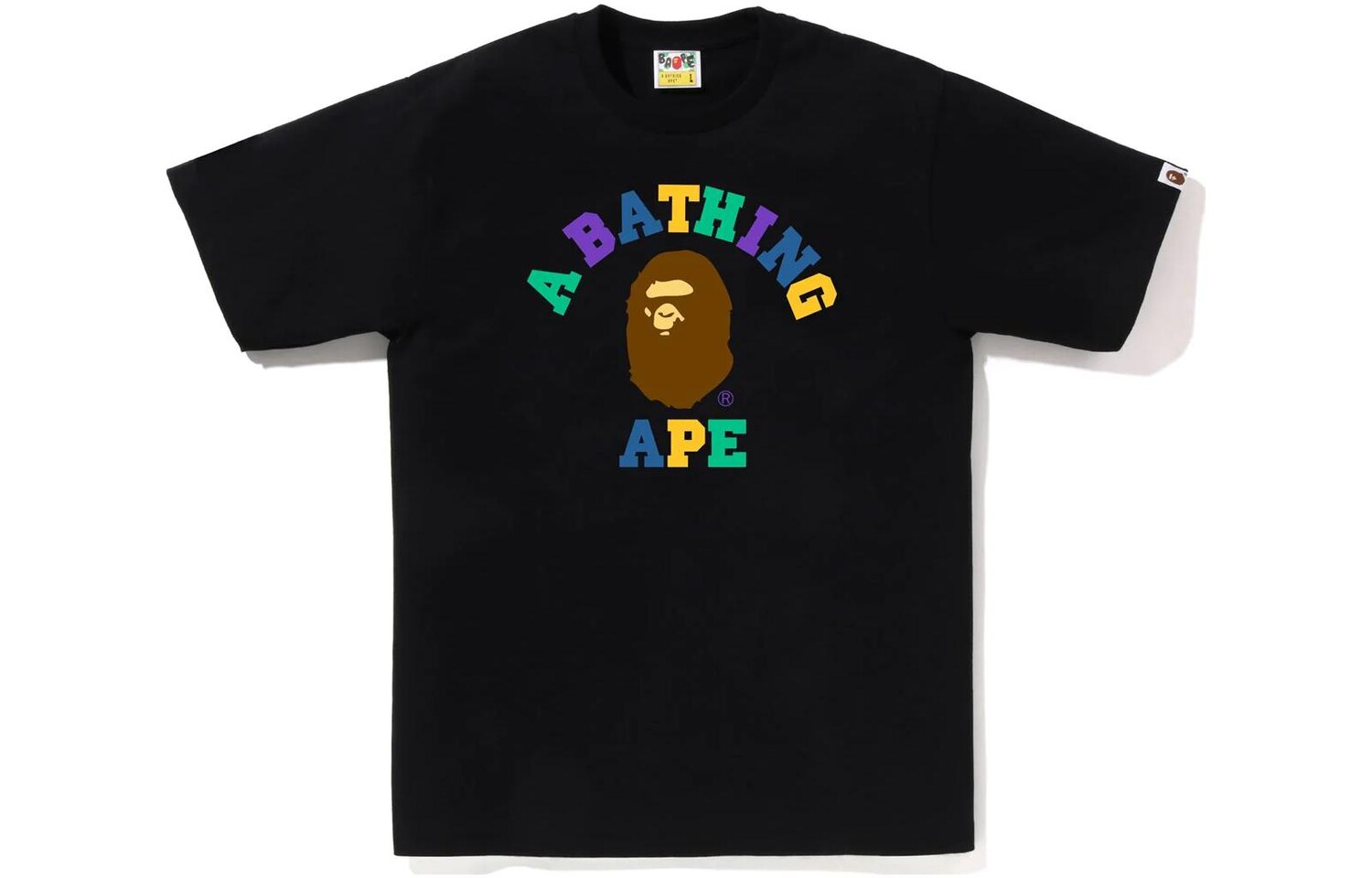 

Футболка BAPE Colors College, весна-лето 23 A Bathing Ape, светло-фиолетовый