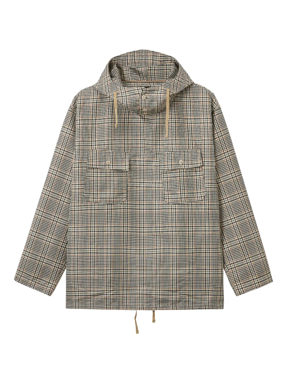 

Худи в клетку Engineered Garments, нейтральный