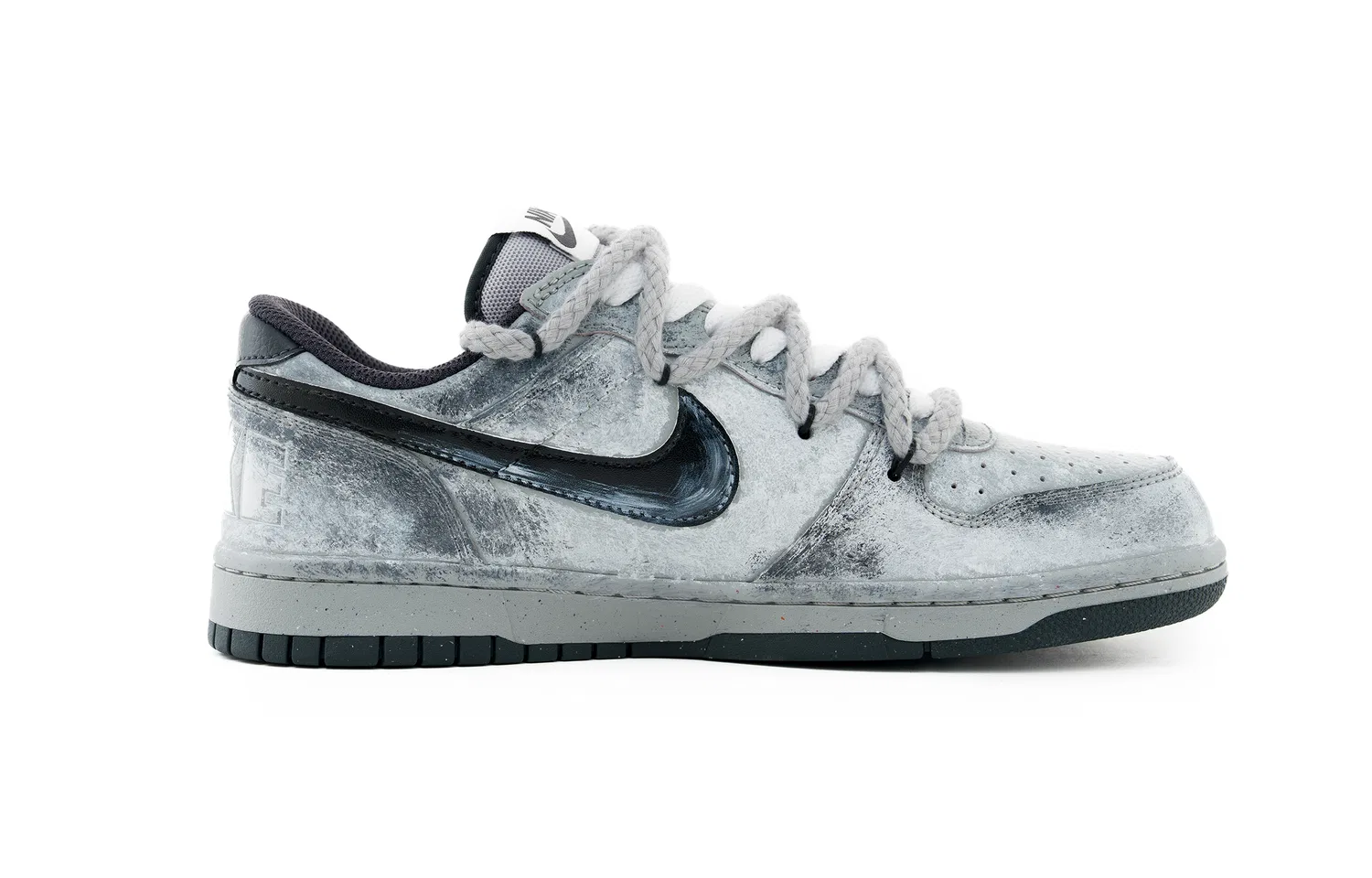 Кроссовки кожаные Nike Big Gray — фото 3