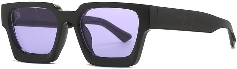 

Модные женские квадратные солнцезащитные очки с прозрачными градиентными линзами в стиле ретро, ​​мужские солнцезащитные очки UV400 с леопардовым принтом SKFGNX, Black Pattern Purple