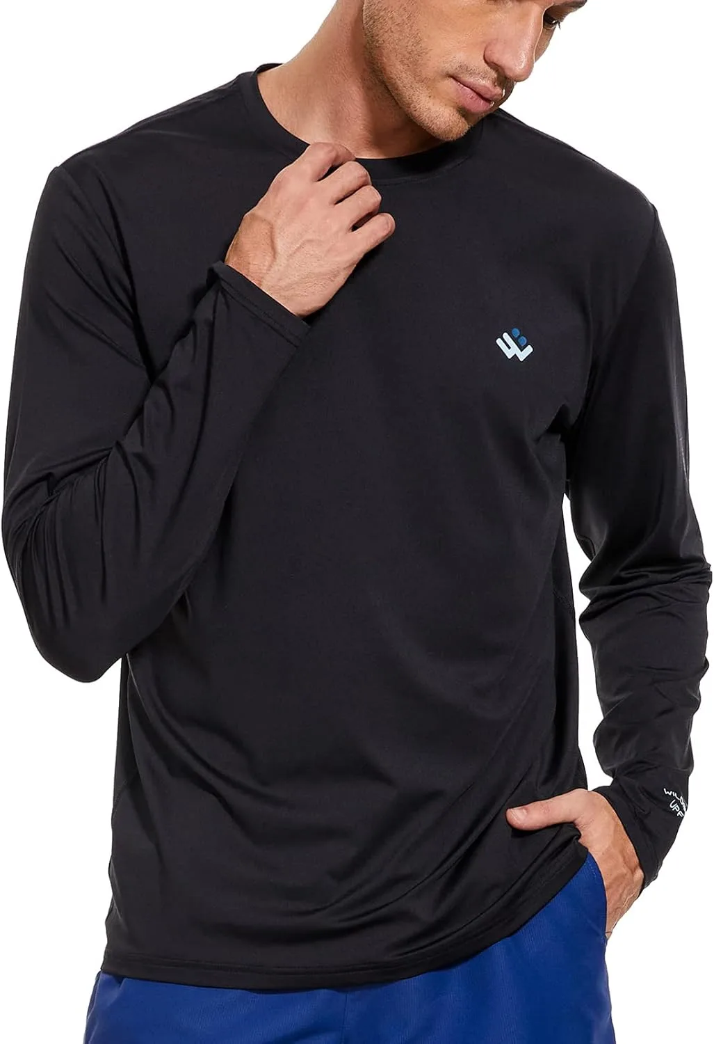 

Мужская футболка с длинным рукавом UPF 50+ для активного отдыха Wildbreath