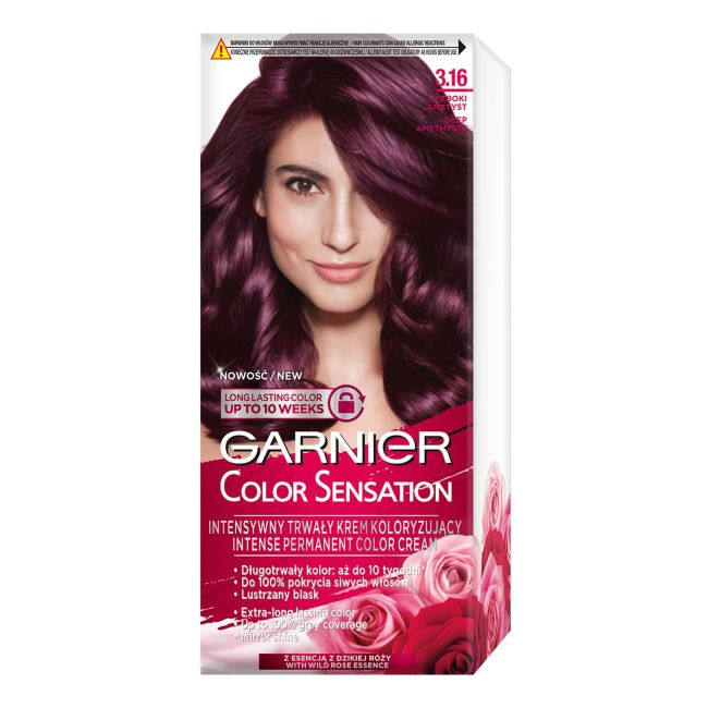 

Краска для волос Color Sensation Garnier, цвет 3.16 deep amethyste