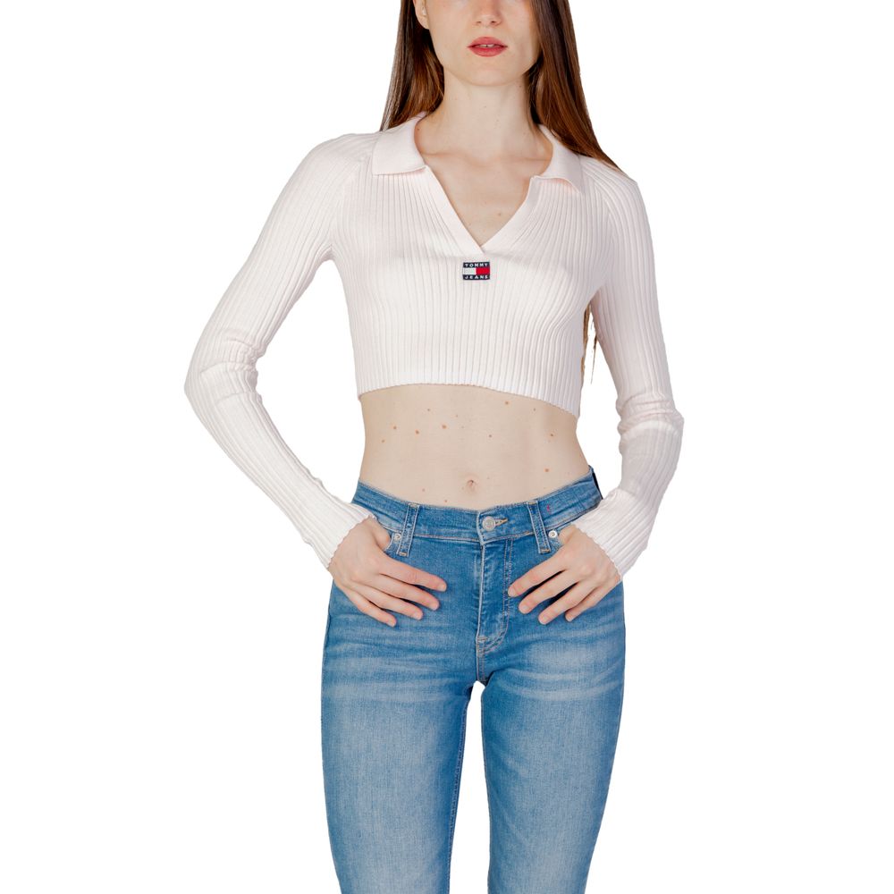 

Розовый свитер из переработанного полиэстера Tommy Jeans