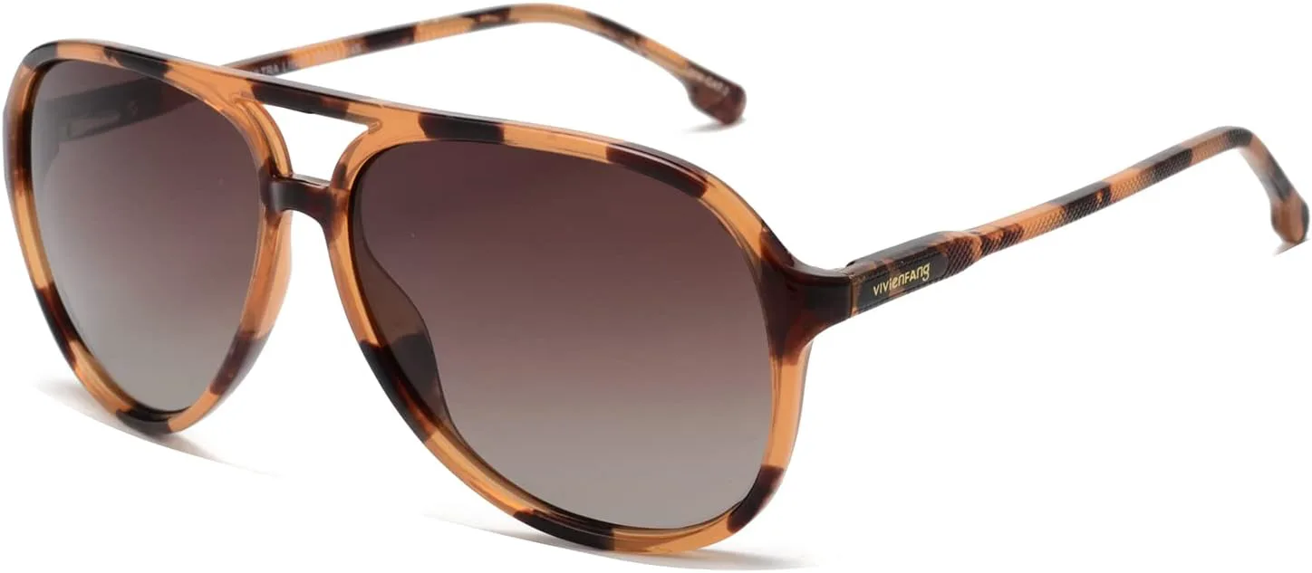 

Солнцезащитные очки-авиаторы OUWEN в стиле ретро с поляризацией, для женщин и мужчин, винтажные, гибкие, в классическом стиле 70-х годов, модель OW2201, Tortoise