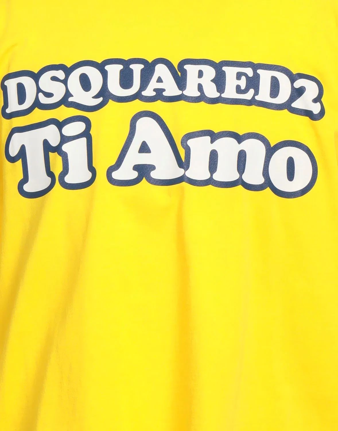 Футболка с принтом DSQUARED2 желтая — фото 4