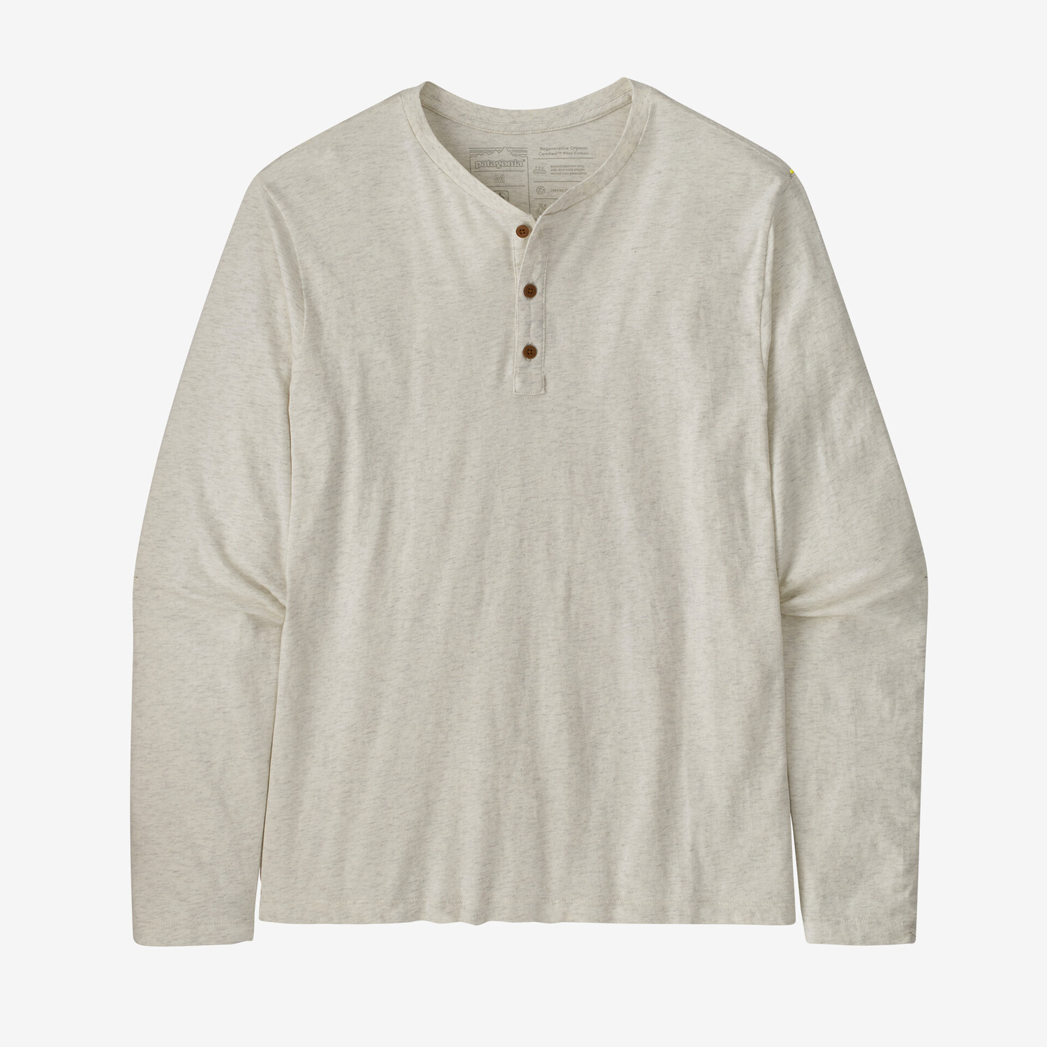 

Мужская легкая футболка Henley из регенеративного органического сертифицированного хлопка Patagonia, белый