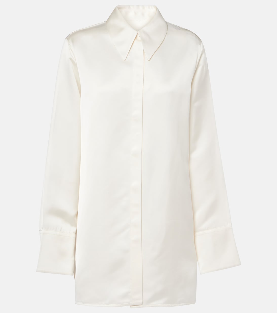 

Атласная рубашка Jil Sander, Latte