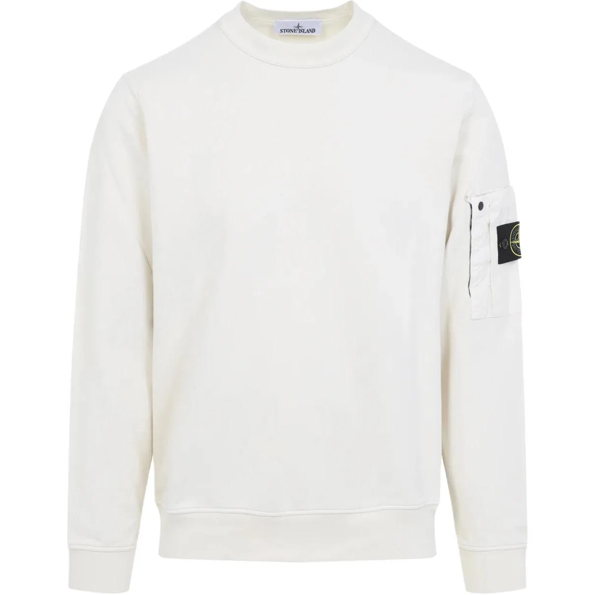 Свитшот с карманом STONE ISLAND Ivory