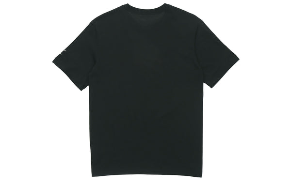 Футболка swoosh logo double hook half-sleeved black Nike, черный — фото 2
