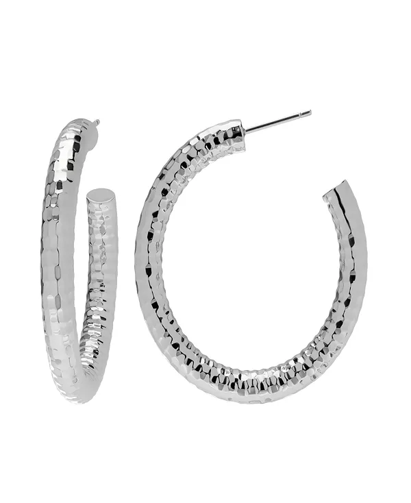 

Женские блестящие серьги-кольца Macy'S, silver