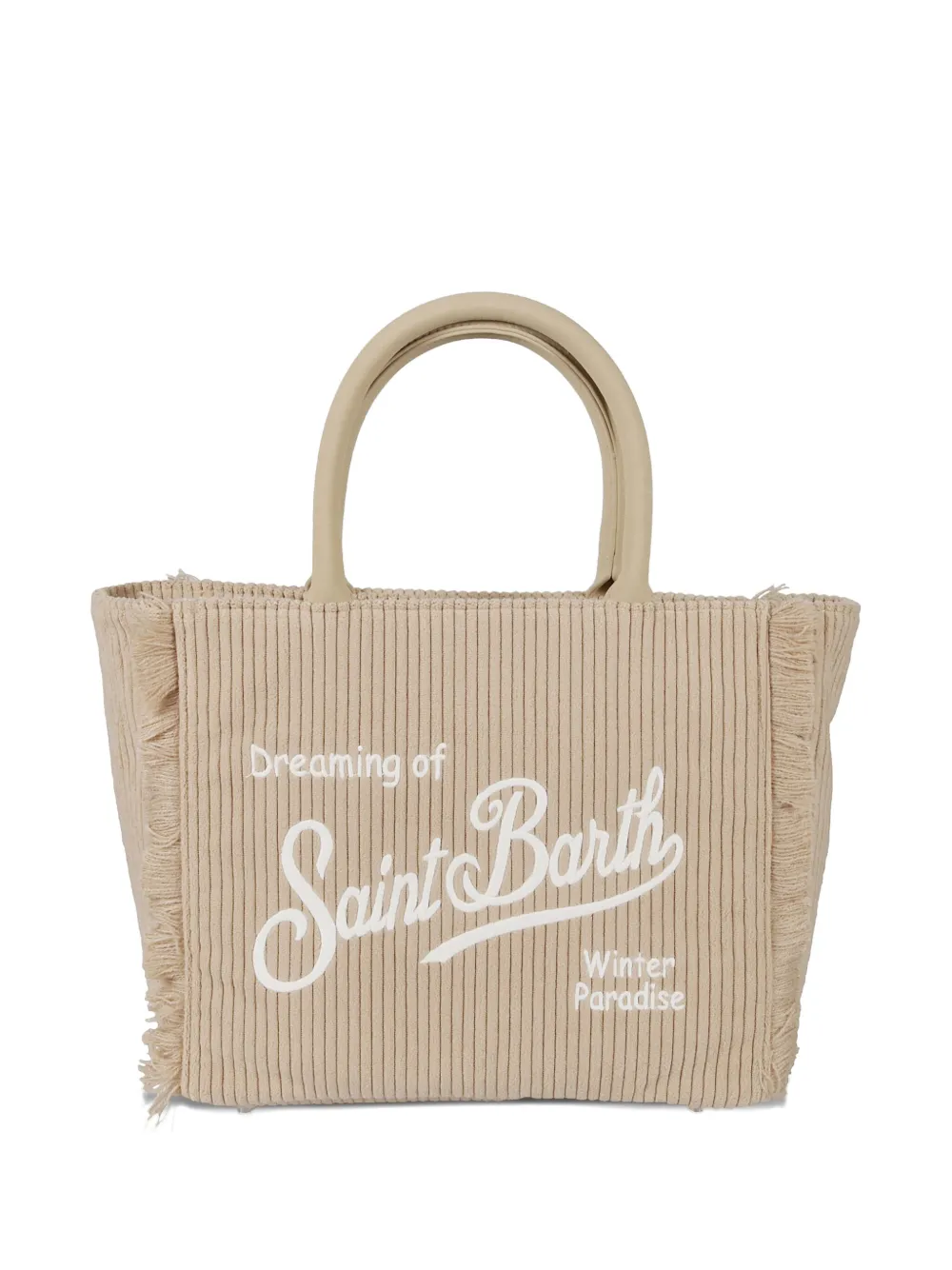 

Сумка-тоут Colette с бахромой Mc2 Saint Barth, бежевый