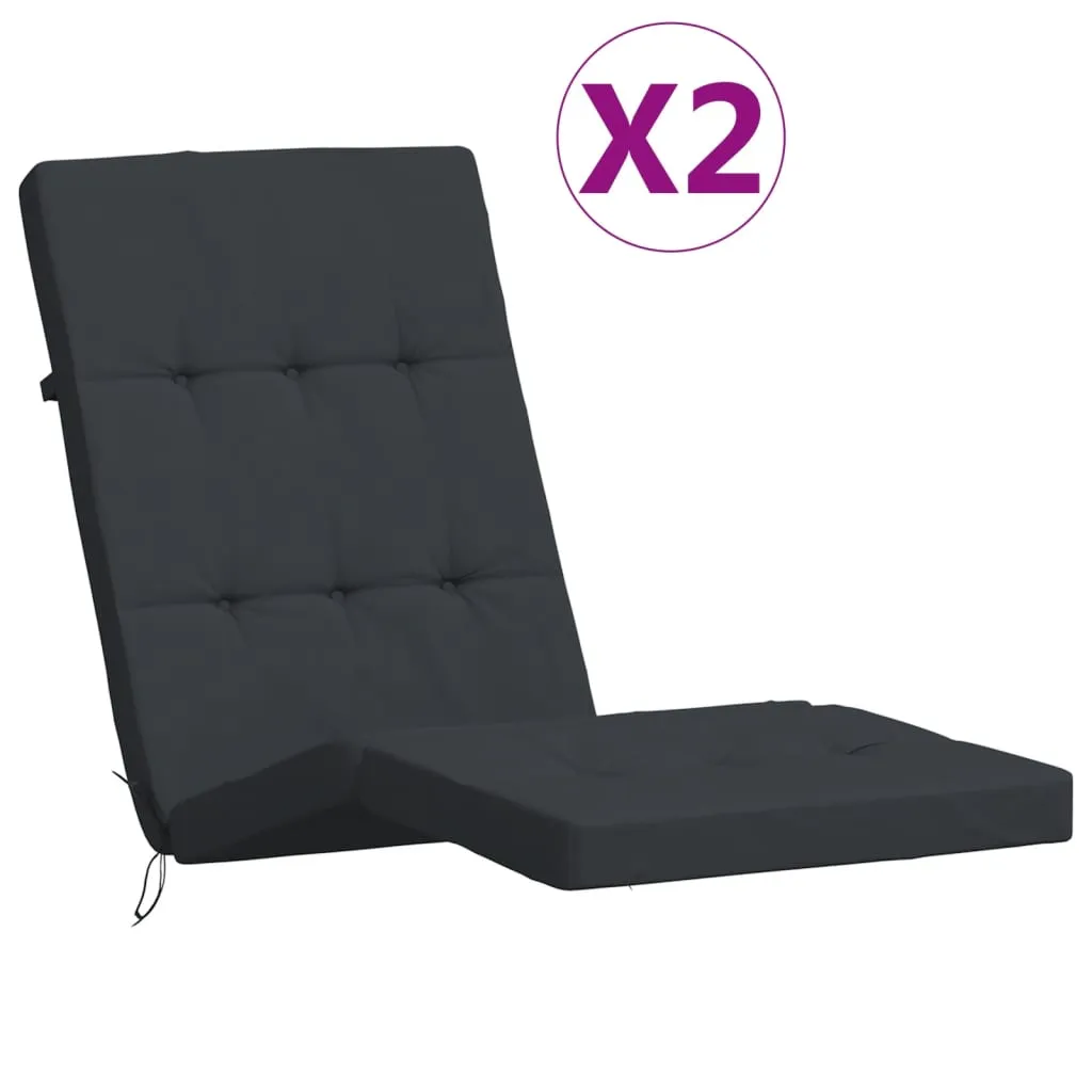 

Подушки для стула Vidaxl, черный
