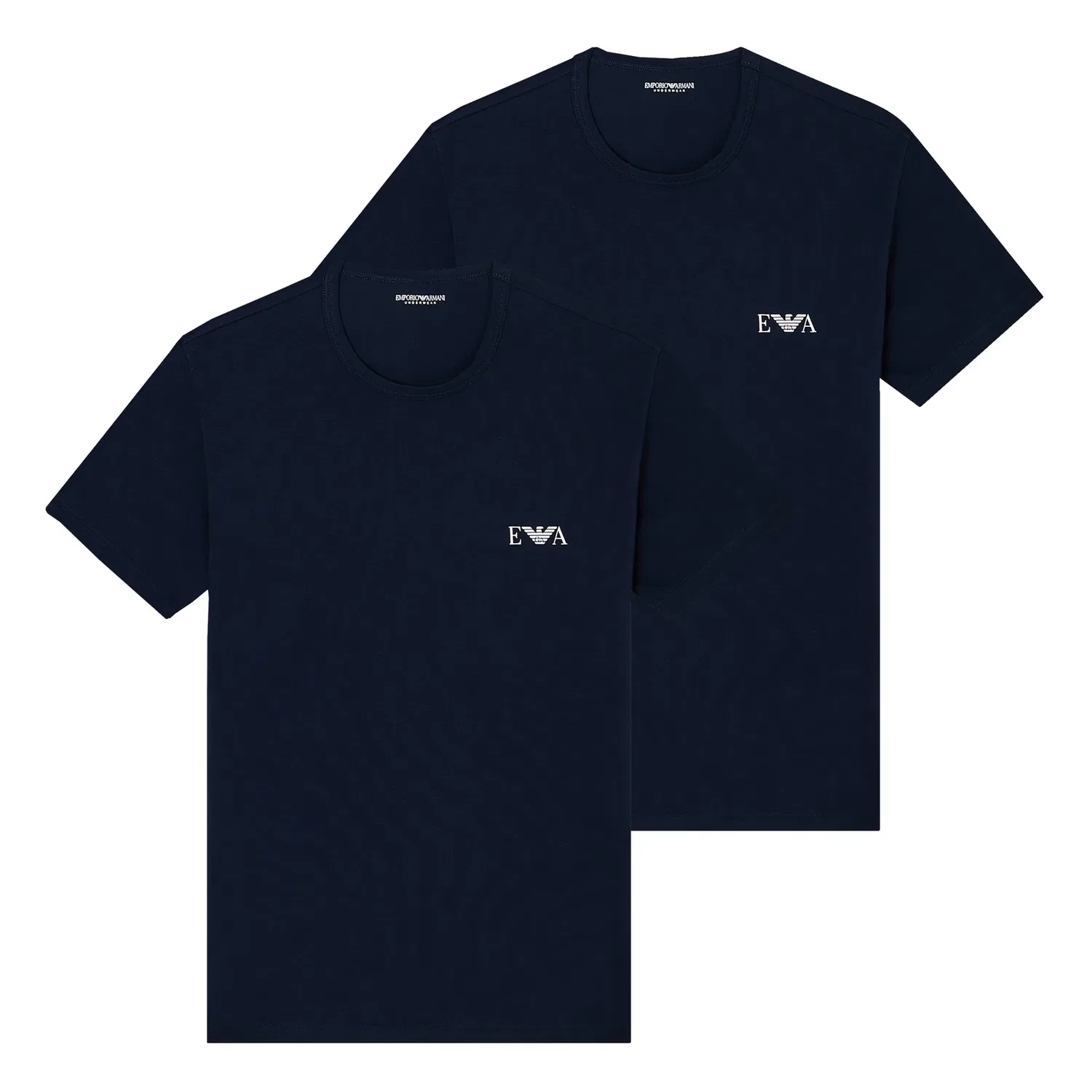 Футболка, 2 шт., Emporio Armani, темно-синий