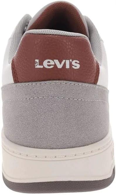 

Мужские кроссовки Levi's Drive Lo из синтетической кожи на шнуровке, белый/мокко
