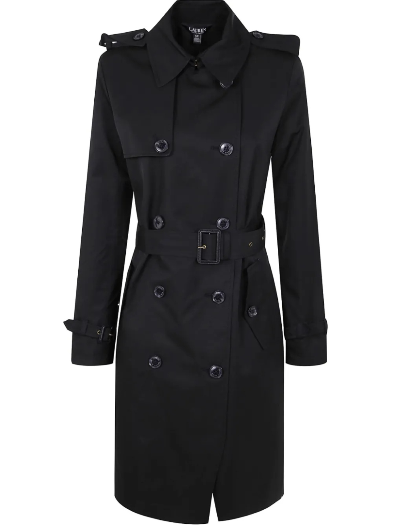

Двубортное пальто Lauren Ralph Lauren, черный