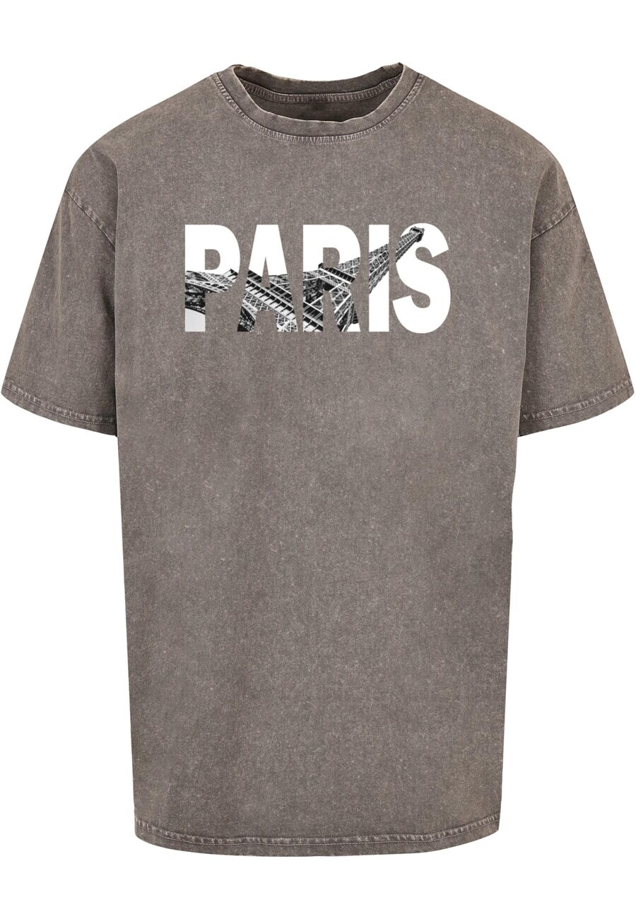 

Футболка Merchcode PARIS EIFFEL TOWER, цвет Stone