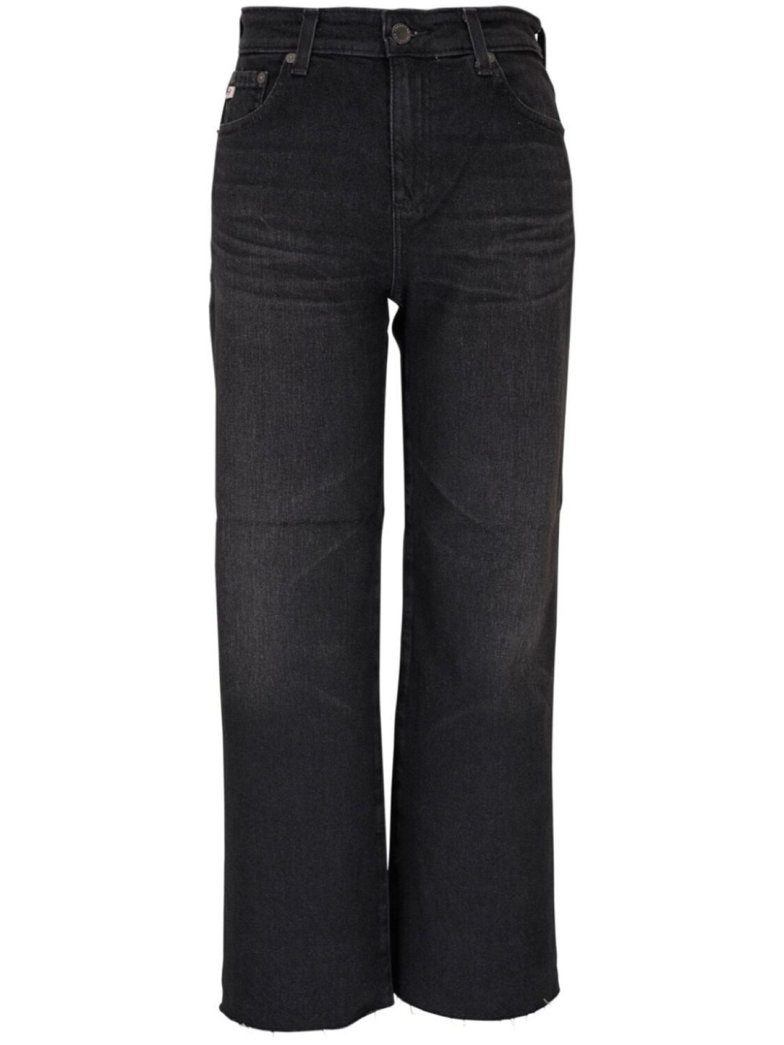 

Джинсы Saige широкого кроя с завышенной талией AG Jeans, черный