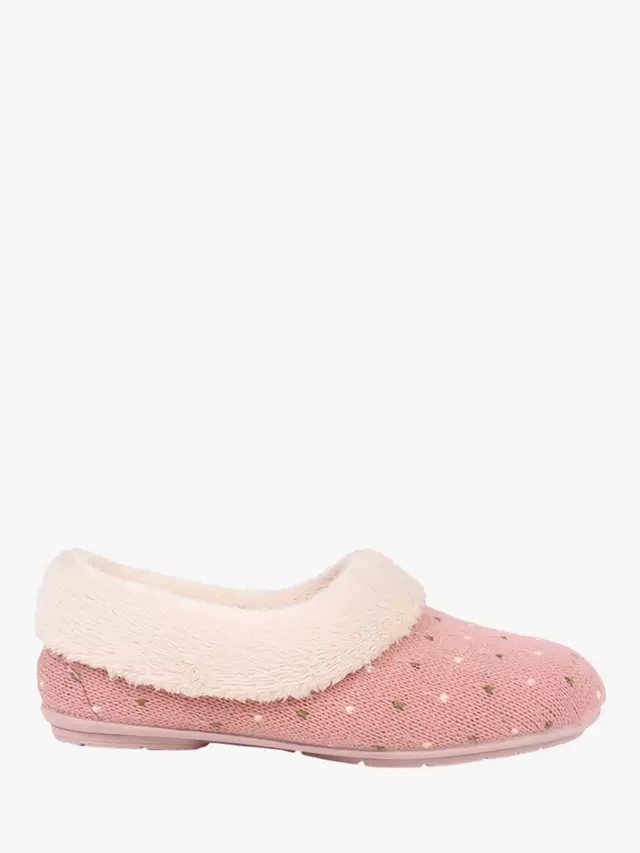 

Тапочки Jones Bootmaker Floella Fluffy Lined, розовый