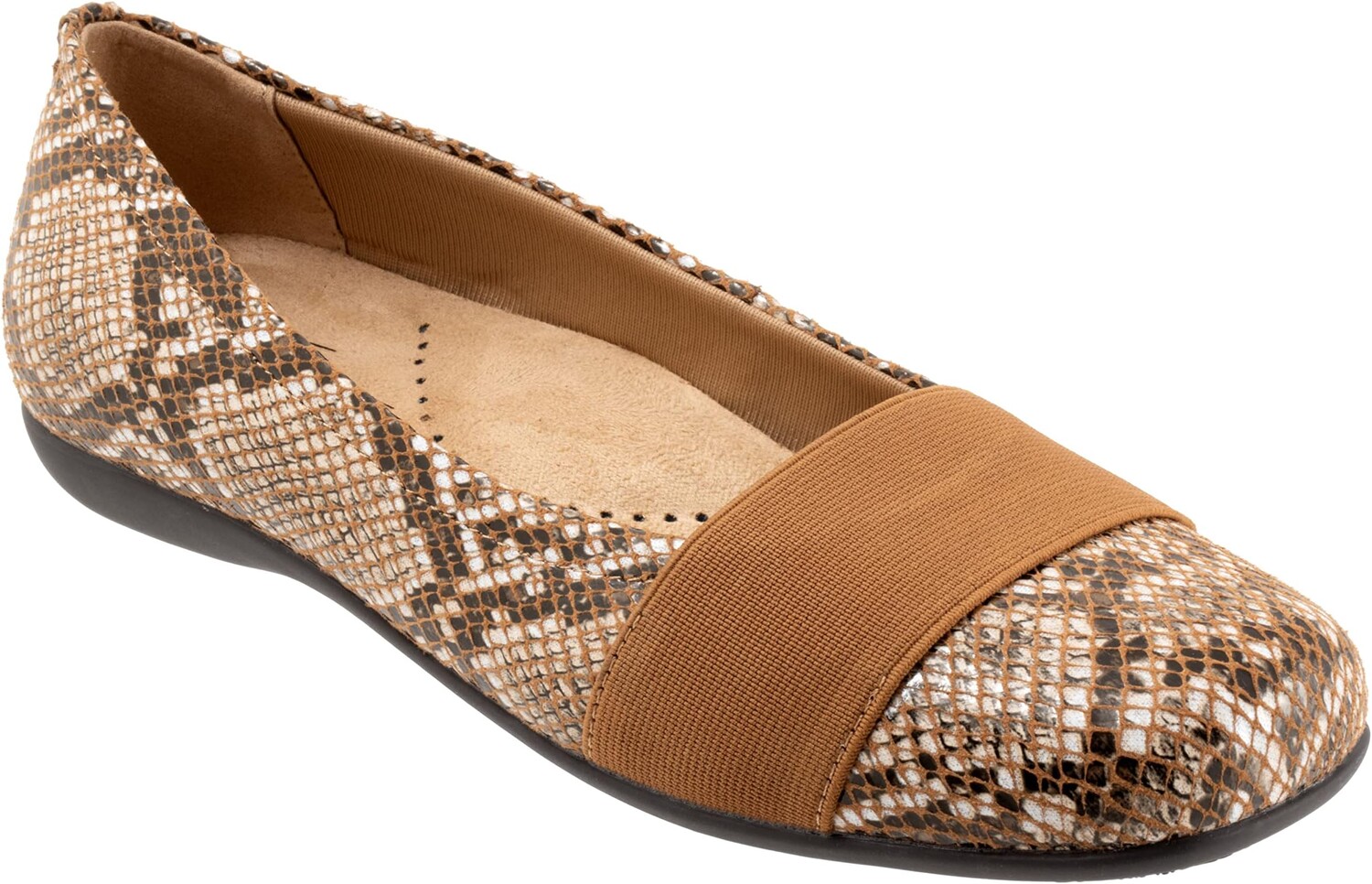 

Туфли на плоской подошве Trotters Samantha, цвет Brown Snake
