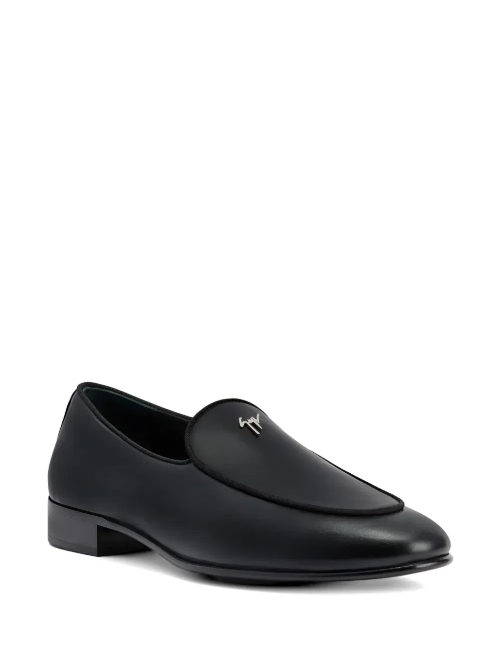 Лоферы valtor с фирменной отделкой Giuseppe Zanotti, черный — фото 2
