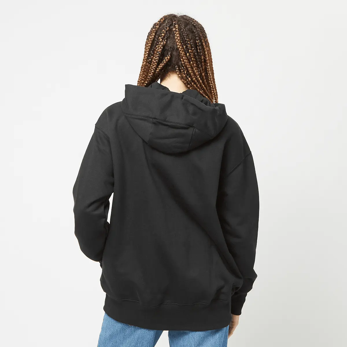 Худи Nike Sportswear Phoenix Fleece Oversized Full-Zip, черно-белый — фото 2