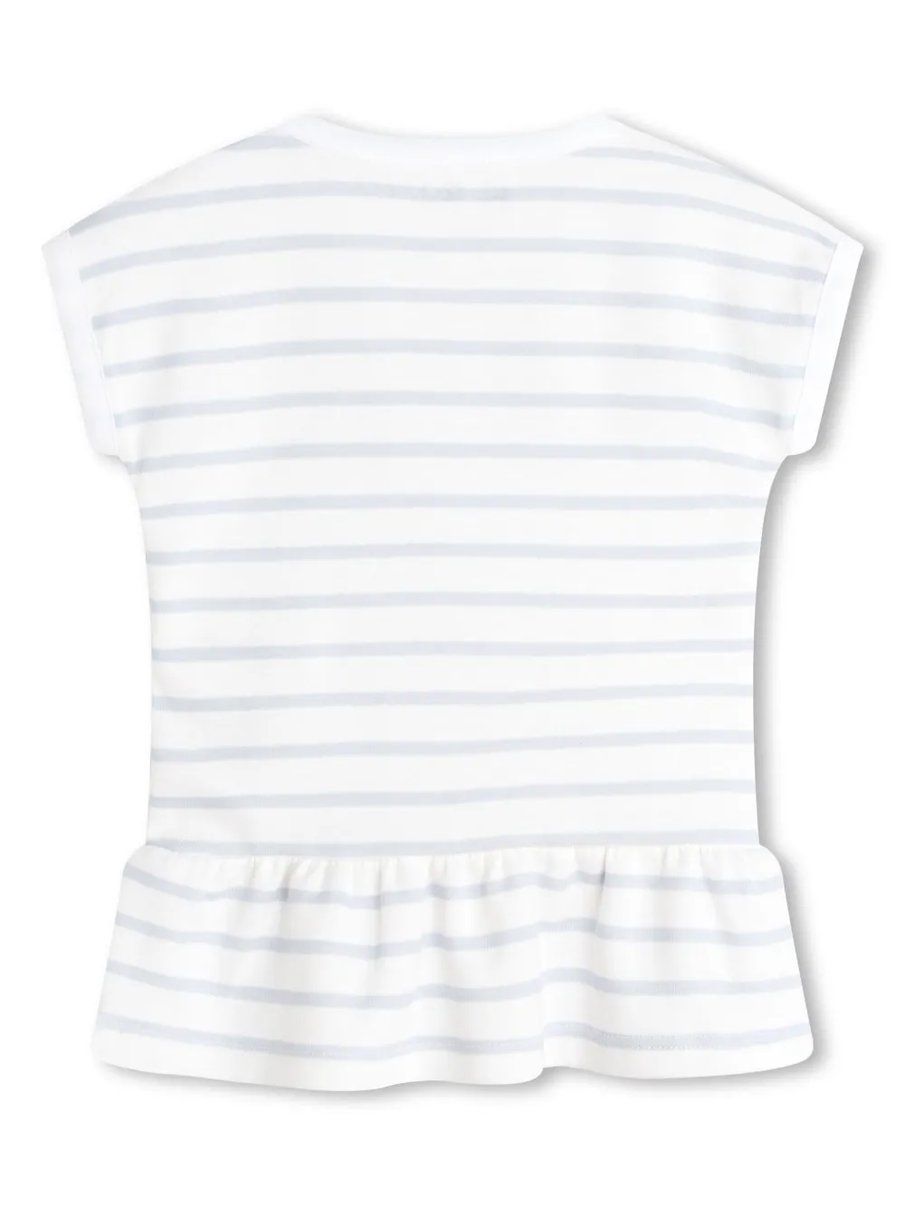 Комплект из платья и легинсов в полоску Kenzo Kids, нейтральный — фото 4