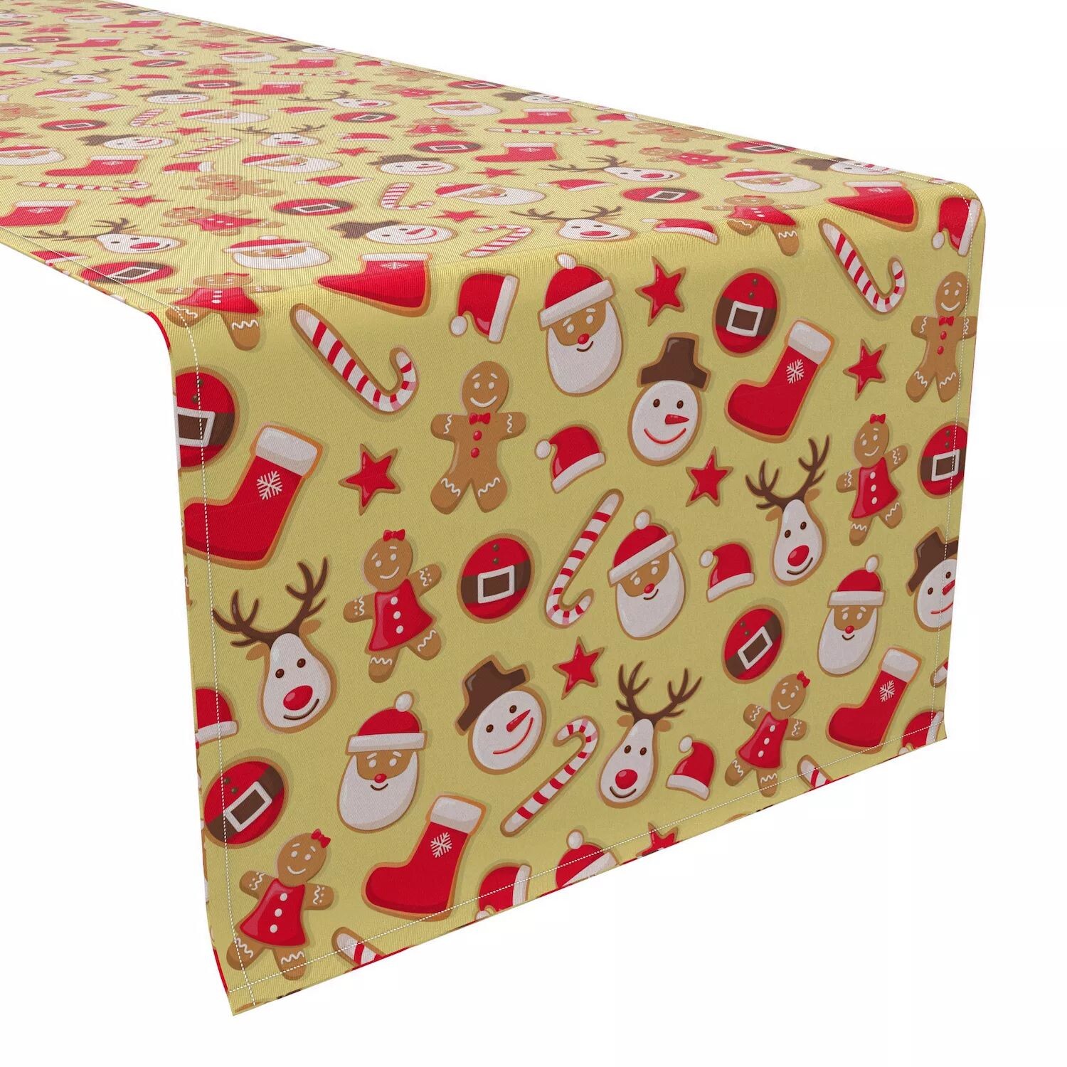 

Настольная дорожка, 100 % хлопок, 16x90 дюймов, печенье Merry Holiday