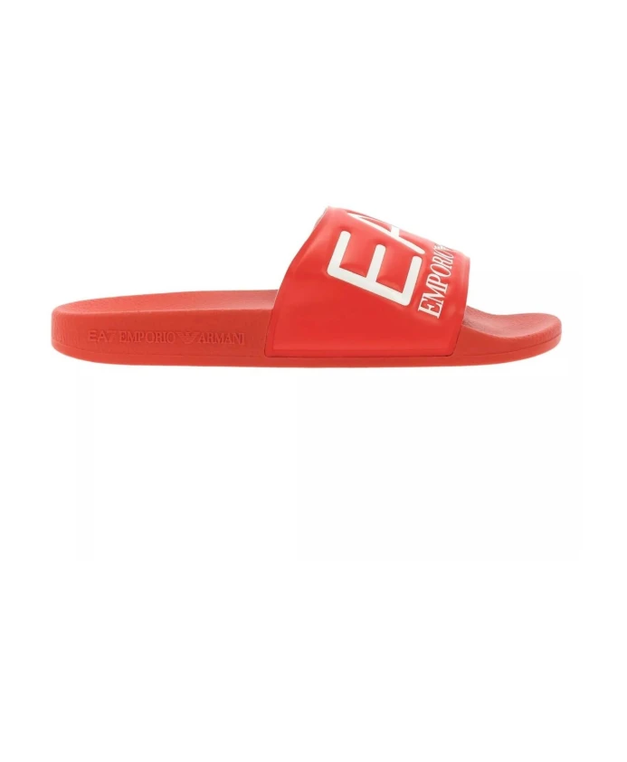 

Красные шлепанцы и сандалии Emporio Armani Ea7, красный
