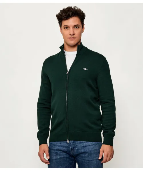 

Свитер Regular fit Gant, зеленый