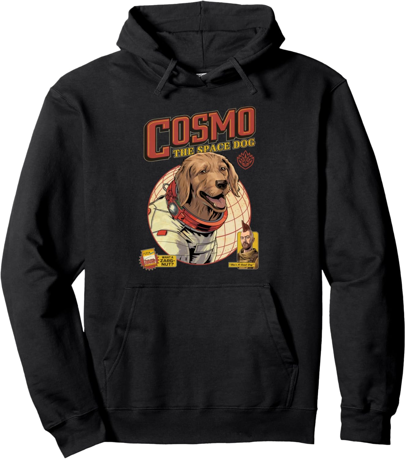 

Худи Marvel Guardians of the Galaxy Volume 3 Space Dog Cosmo, черное, Черный, Худи Marvel Guardians of the Galaxy Volume 3 Space Dog Cosmo, черное
