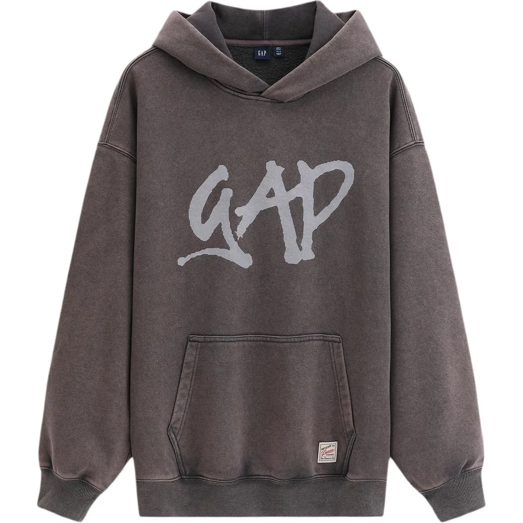 Толстовка с капюшоном унисекс GAP, серый черный