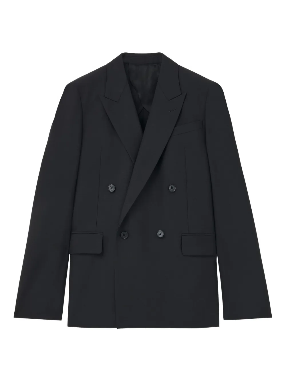 

Двубортный пиджак с цепочкой Alexander McQueen, черный