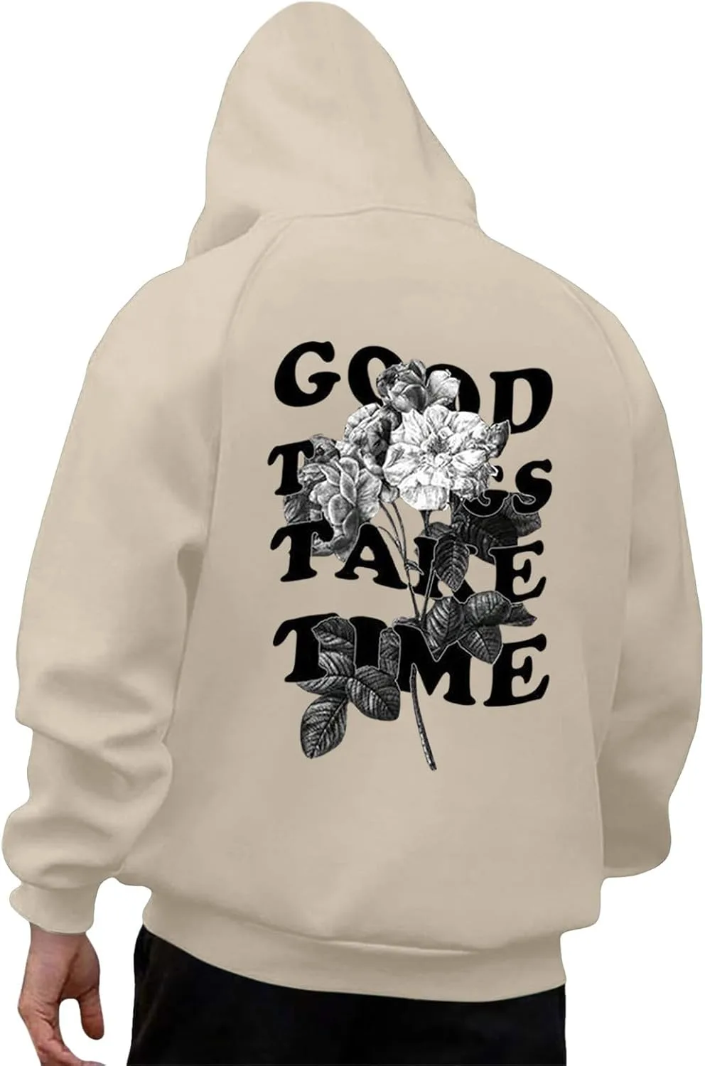 

Худи Christian для мужчин God Loves You с принтом и карманом