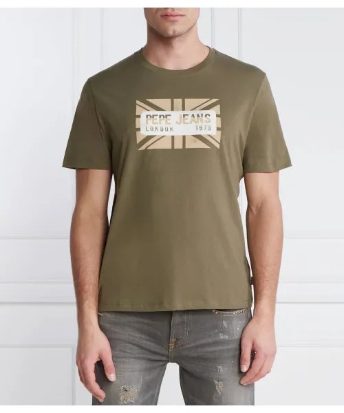 

Футболка Credick Regular fit Pepe Jeans London, зеленый