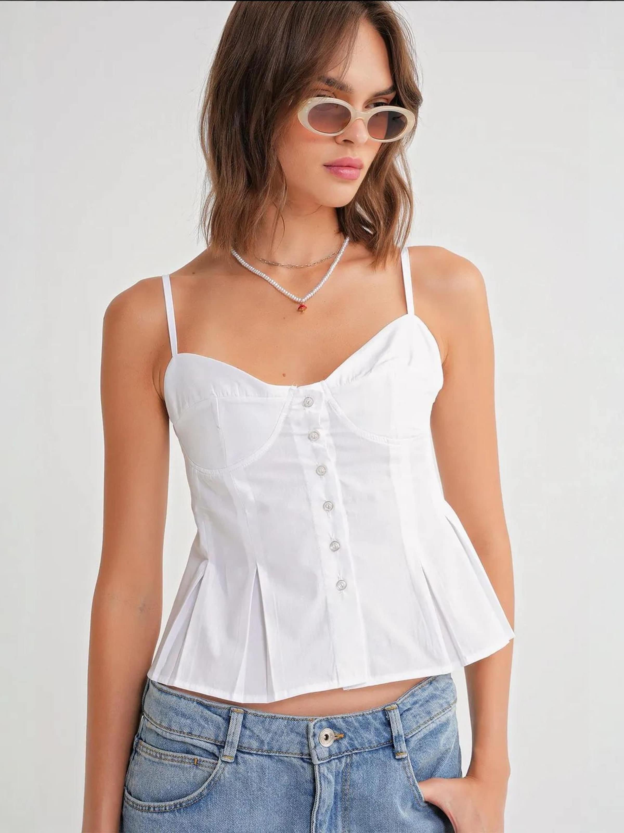 

MixRay Топ белого цвета