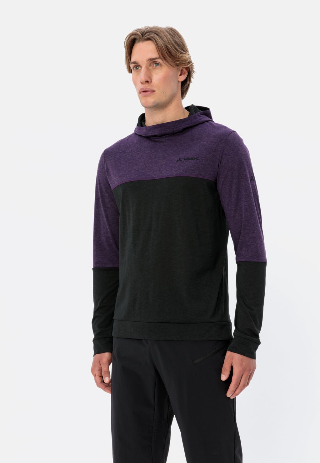 

Толстовка с капюшоном PULLOVER QIMSA Vaude, фиолетовый