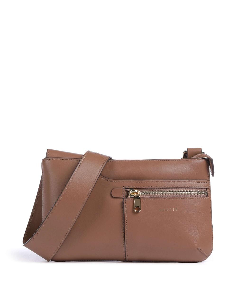 

Сумка через плечо с карманами icon из мелкозернистой яловой кожи Radley London, коричневый