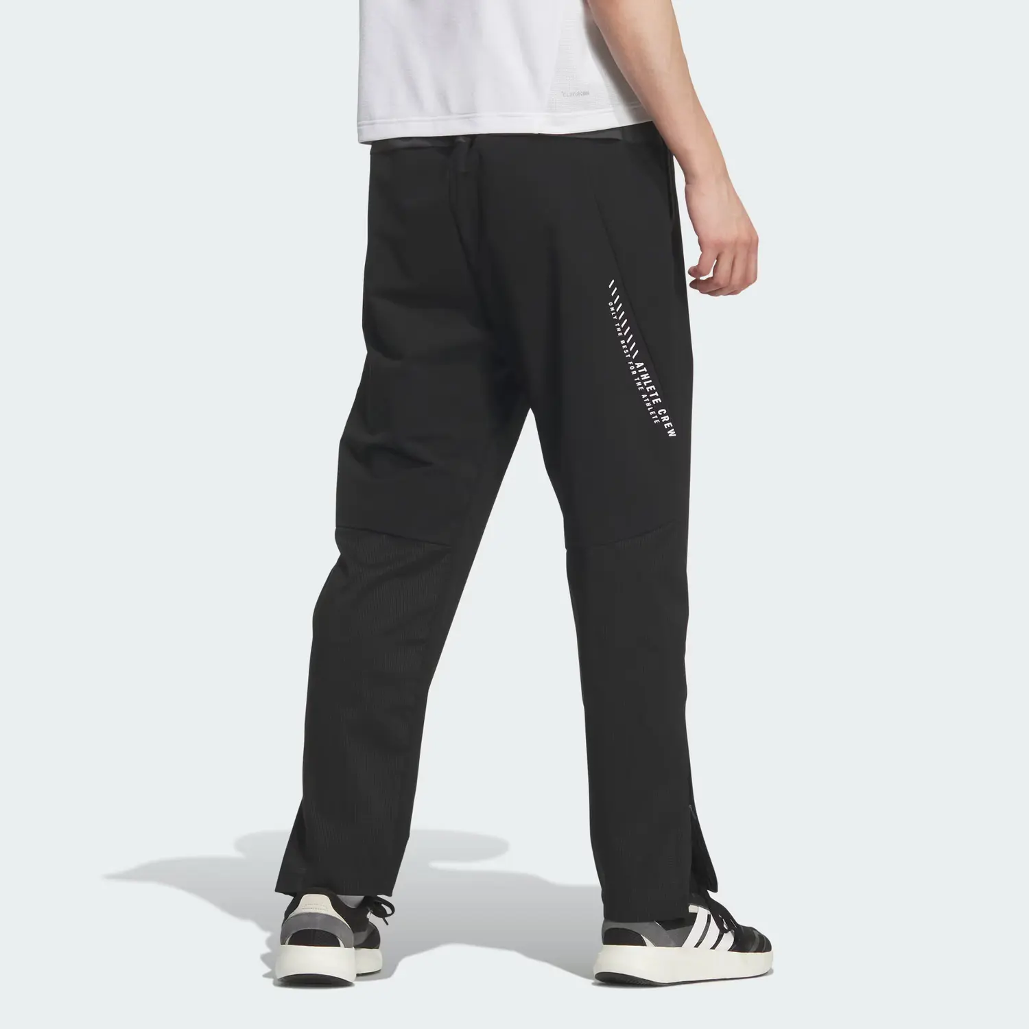 ADPTN LIGHT TRACKSUIT BOTTOMS вязаные спортивные штаны мужские Adidas, черный — фото 3