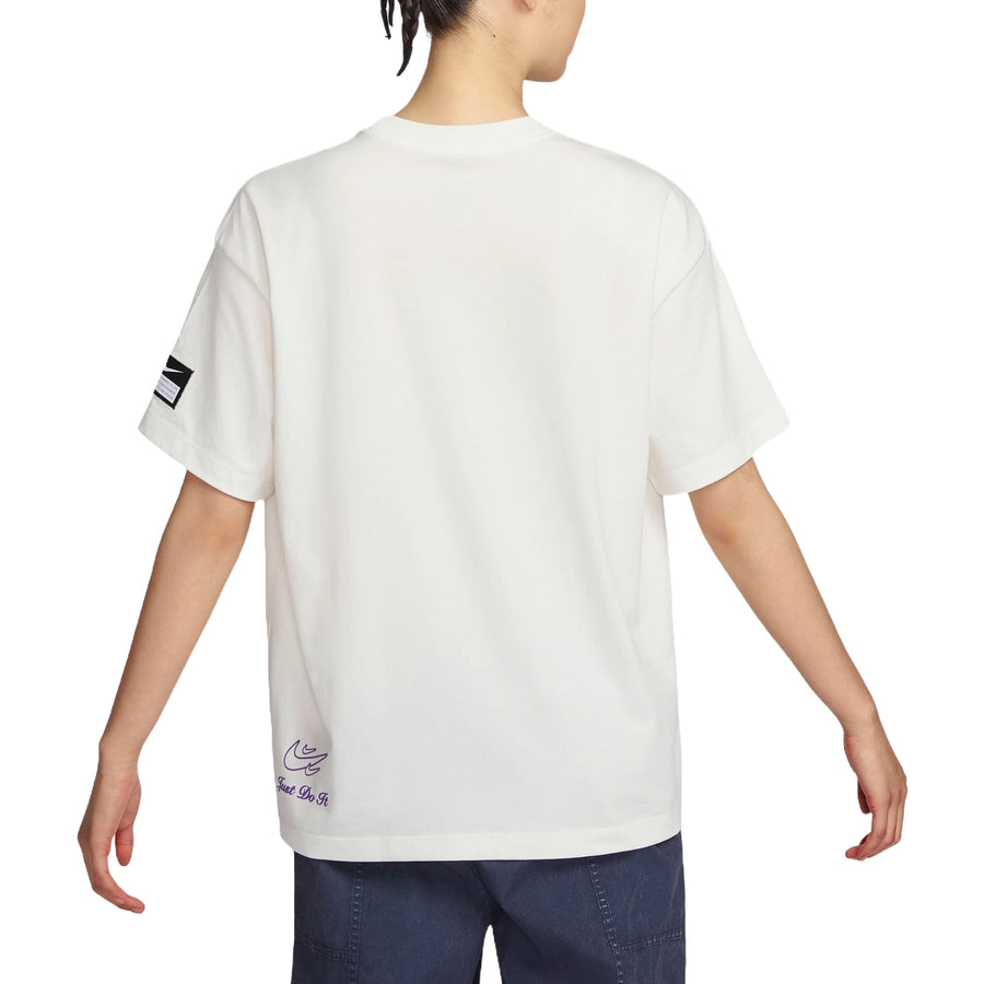 Футболка (WMNS) Nike Sportswear Oversized T-shirt Asia Sizing 'Sail', бежевый — фото 2