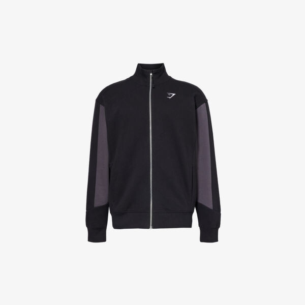 

Куртка из эластичного хлопка с вышитым логотипом Gymshark, черный