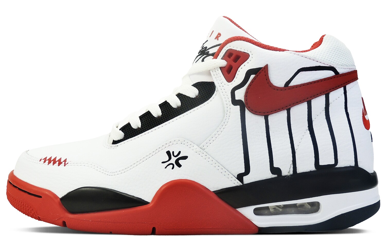 

Кроссовки Nike Flight Legacy Vintage Basketball Shoes Unisex Mid-top White/red, белый/красный