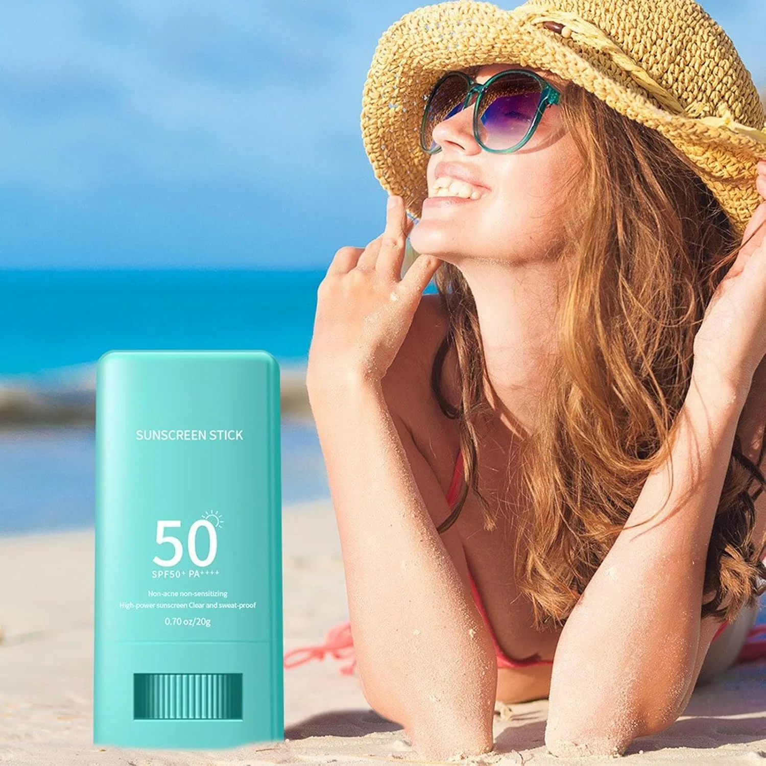 Солнцезащитный стик для чувствительной кожи SPF 50 Broad Spectrum Generic, голубой — фото 2