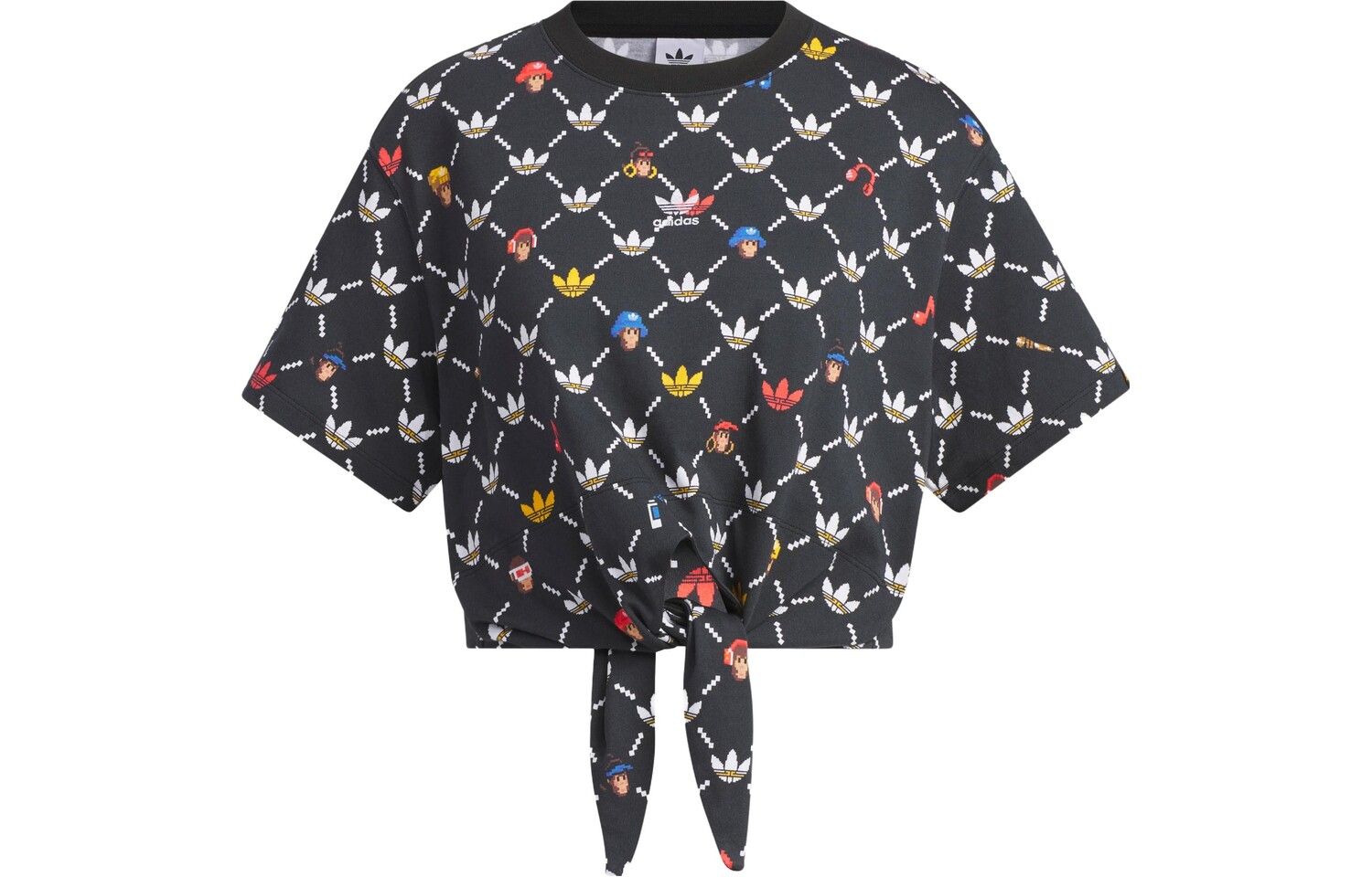 

Женский укороченный топ Adidas Originals, цвет Black