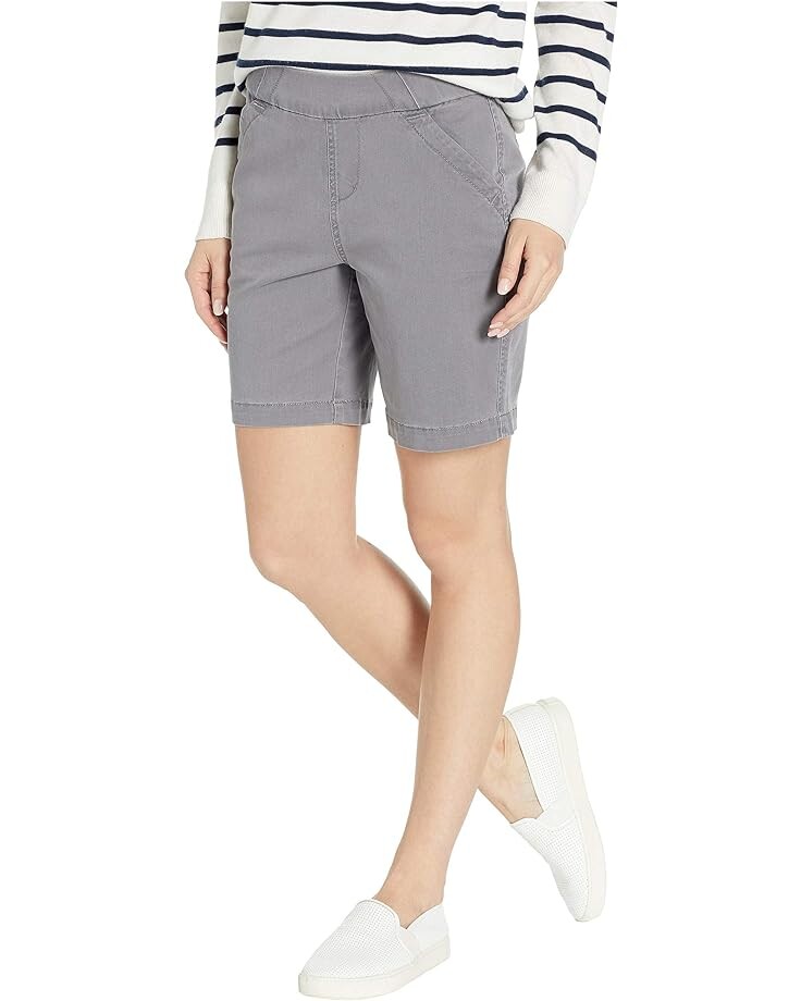 

Шорты Jag Jeans 8" Gracie Pull-On Shorts in Twill, цвет Grey Streak