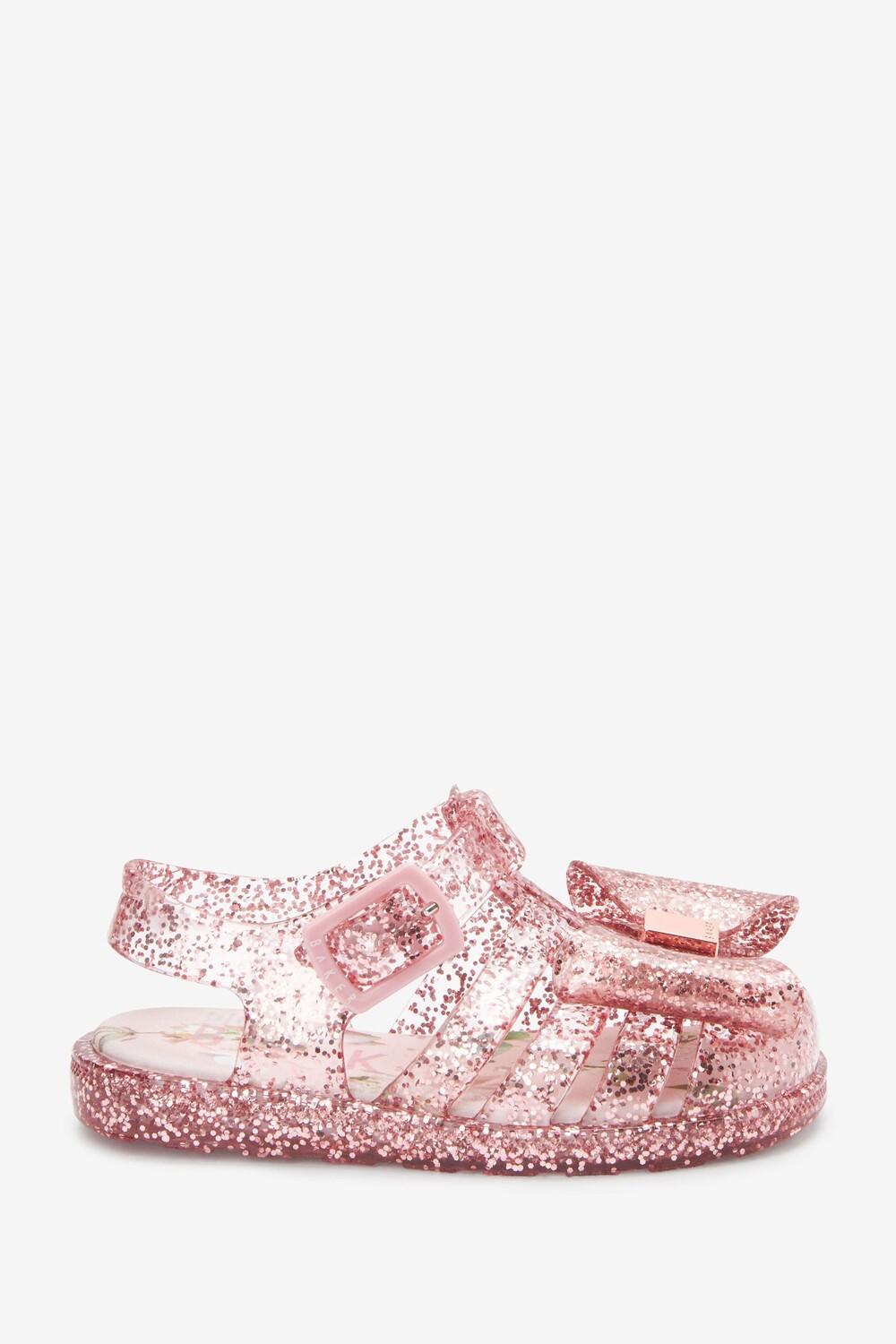 

Розовые прозрачные туфли с блестящим узором Baker by Ted Baker, розовый