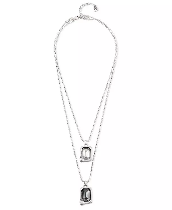 

Ожерелье из стерлингового серебра с подвесками и ограненным кристаллом Unode50, silver