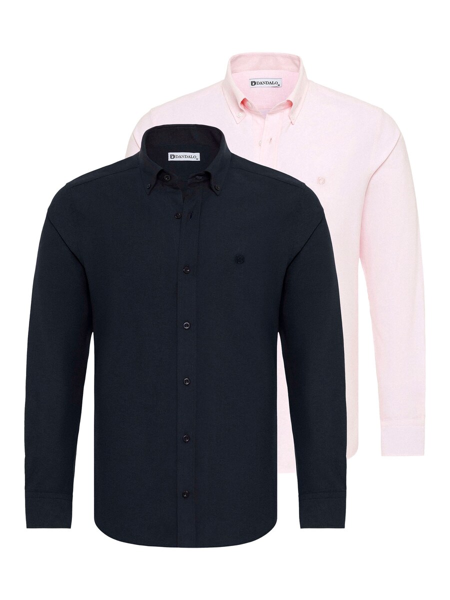 

Повседневная рубашка Dandalo Regular fit Button Up Shirt, цвет navy/pink
