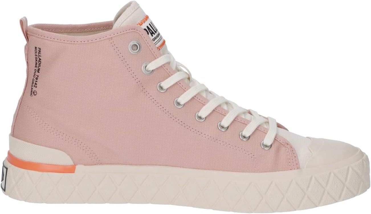 Кроссовки Palladium Unisex Palla Ace Mid из органического канваса на шнуровке, розовый — фото 4