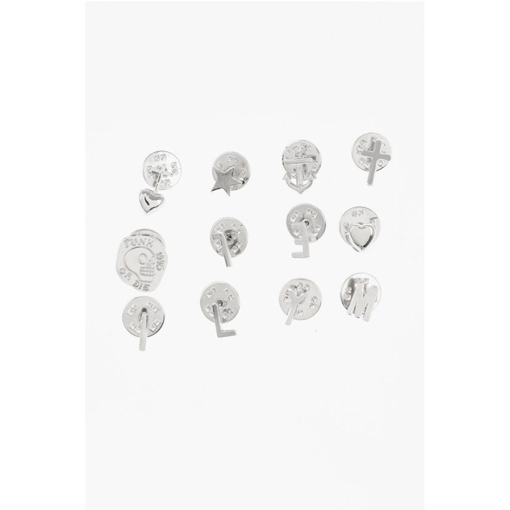 

Набор из 12 металлических булавок серебристого цвета Dsquared2, серебряный